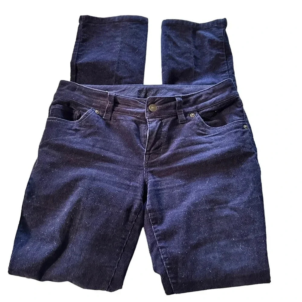 Delia's women's size 3/4 corduroy blue straight leg pants